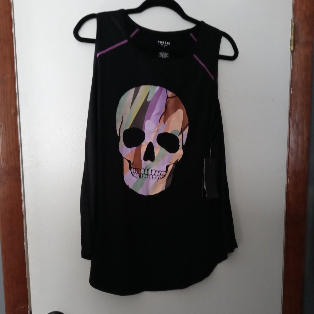 Torrid Camo Skull Active Tank